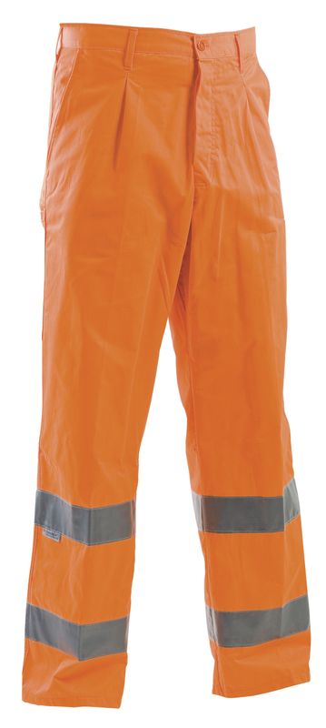 Linea alta visibilità pantalone p/c 40/60% colore arancio - gruppo P&P