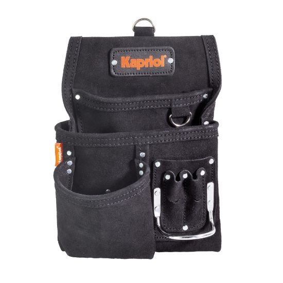 Borsa in pelle nera 5 tasche Kapriol