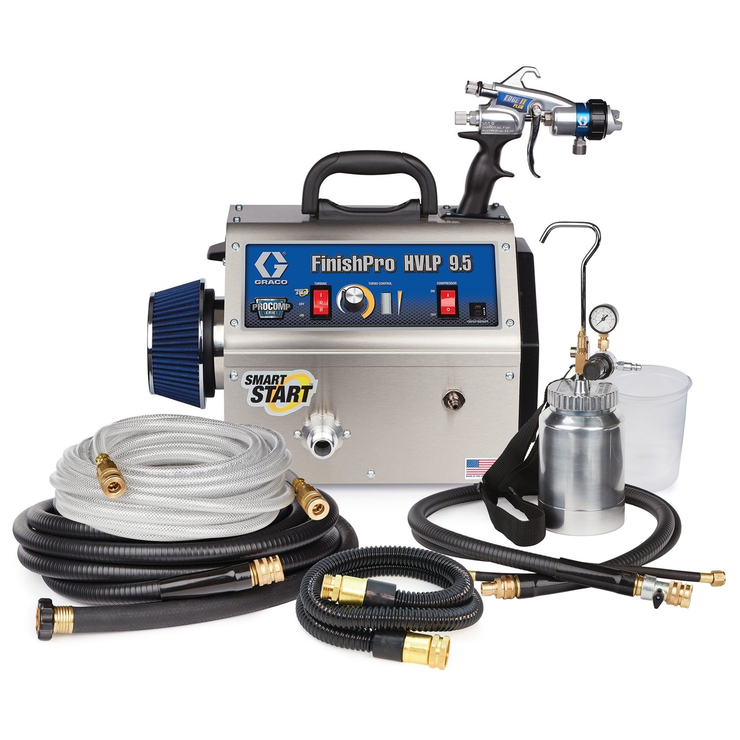 Spruzzatori FinishPro serie HVLP 9.5 ProContractor, 230 V, UE Graco