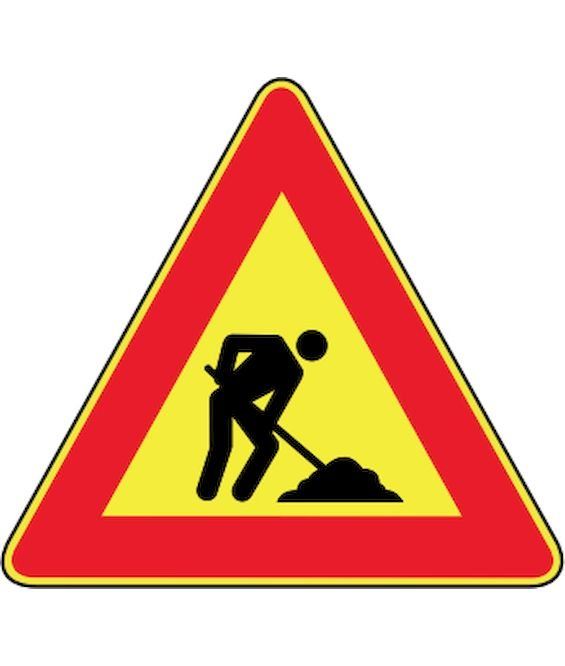 TRIANGOLO "LAVORI IN CORSO" 90 L. R. C1