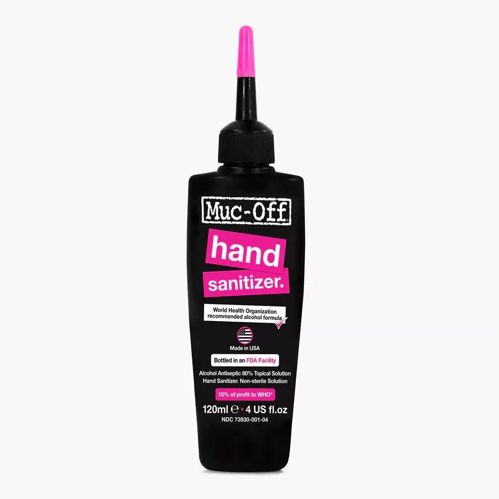 Muc-Off Hand Sanitizer - 120 ml, 80 percent alcohol