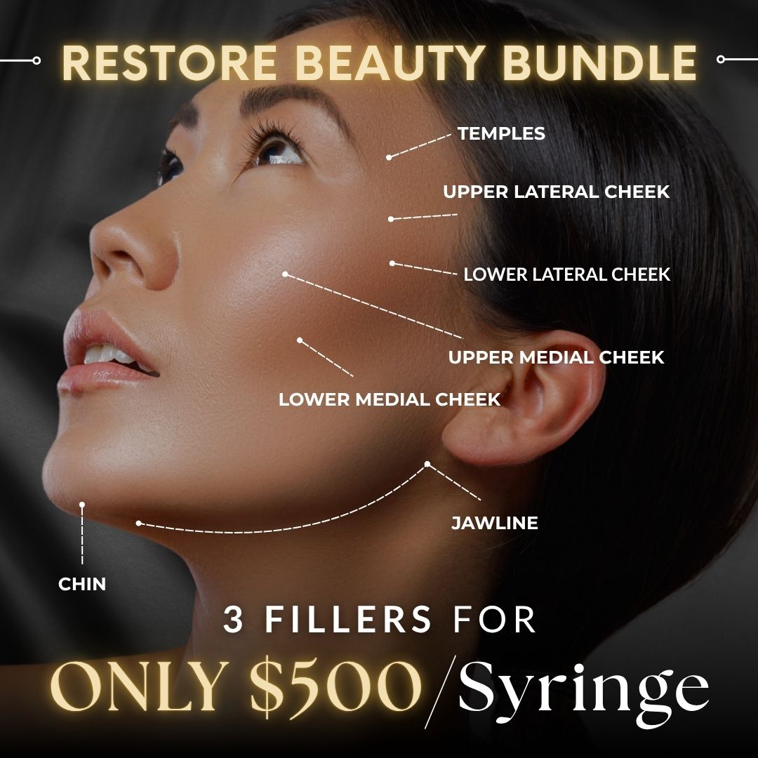 Restore Beauty Bundle | 3 Fillers for ONLY $500/Syringe