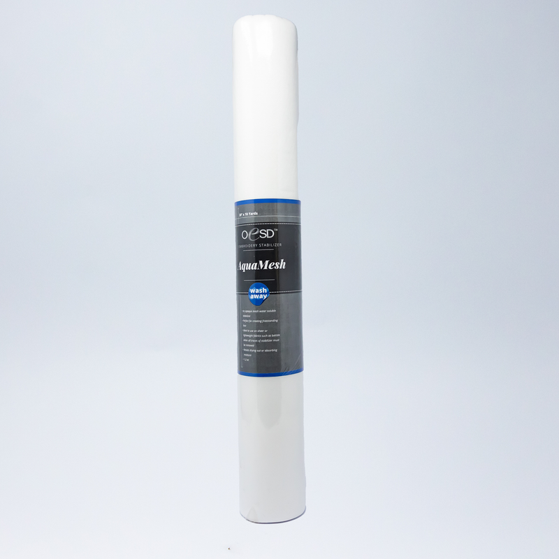 OESD AquaMesh Embroidery Stabilizer – Wash Away (15” x 10 Yards)