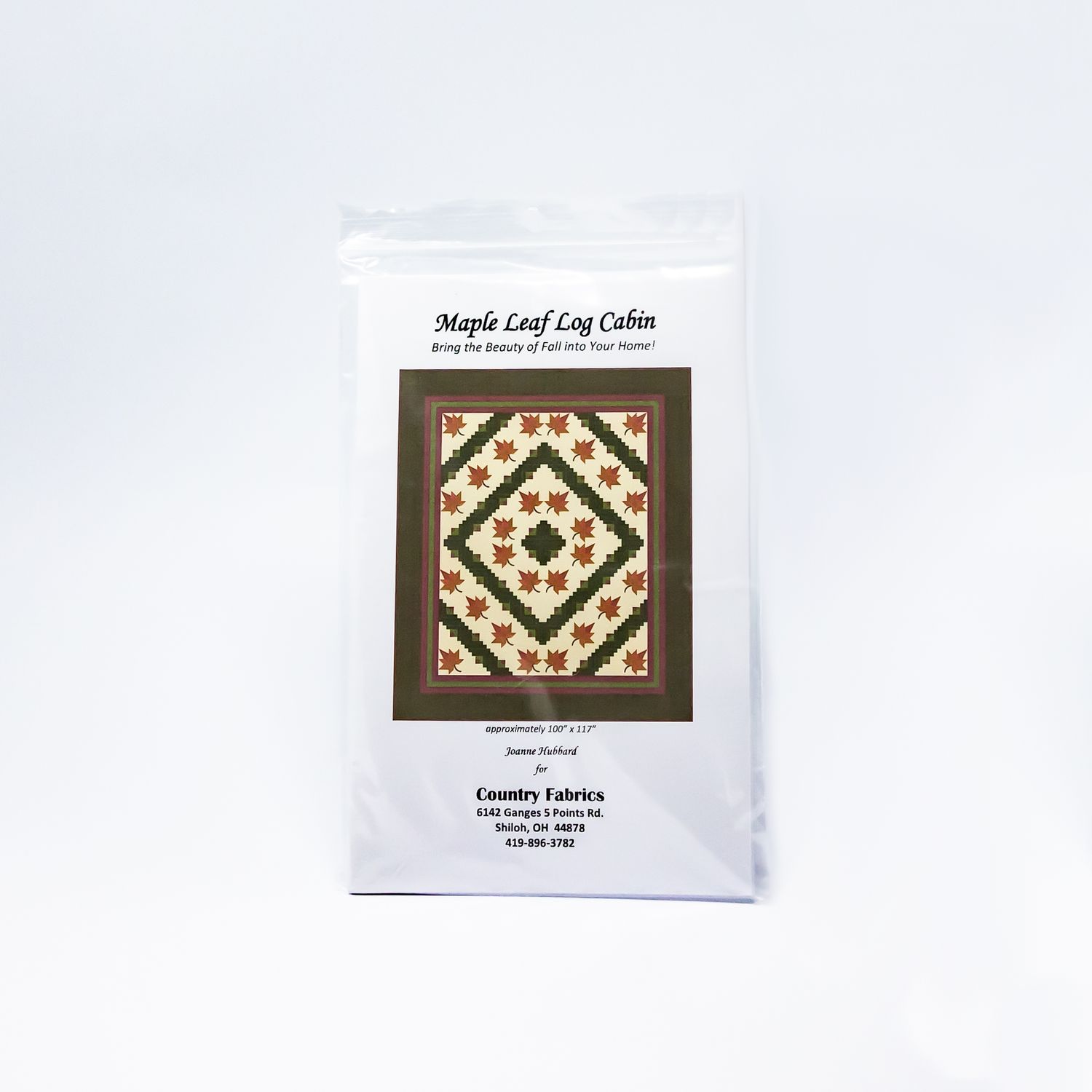 Maple Leaf Log Cabin Quilt Pattern – Bring the Beauty of Fall Into Your Home!