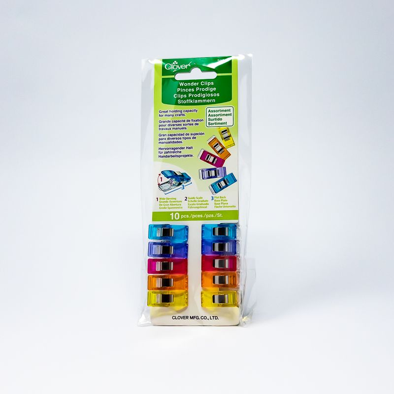 Clover Wonder Clips - Assorted Colors (10 pcs)