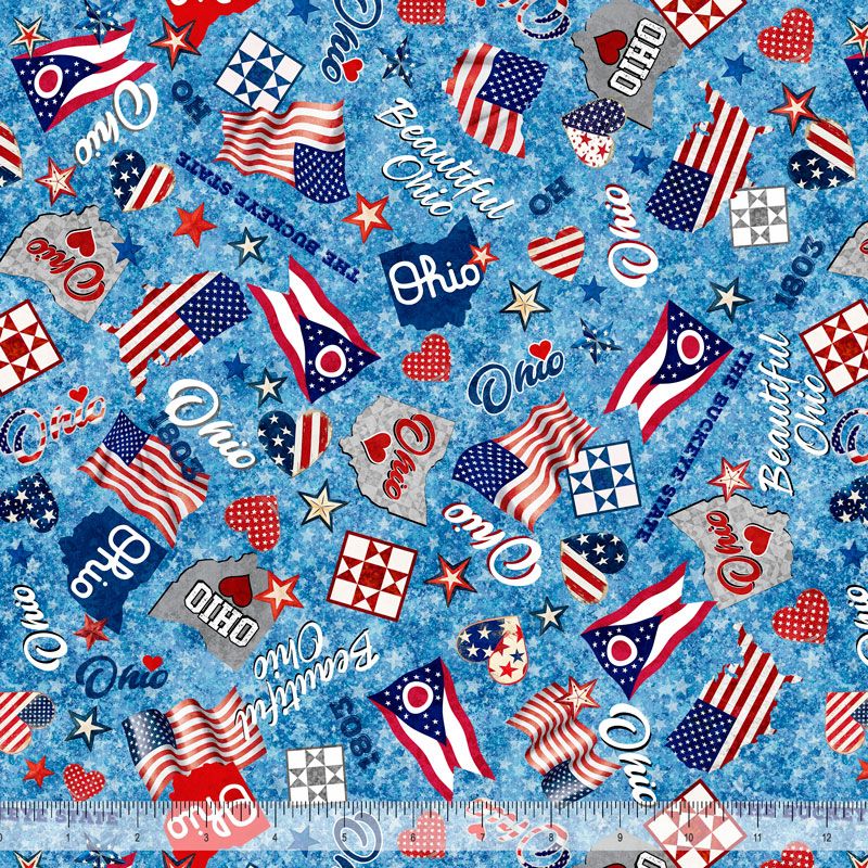 Minky-Ohio Patriotic