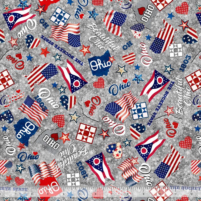 Minky-Ohio Patriotic
