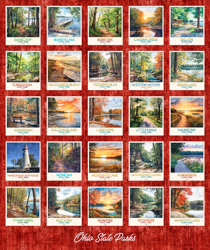 Ohio State Parks Panel-red