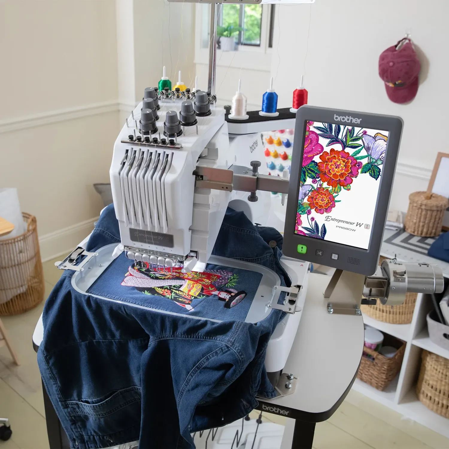 Brother Entrepreneur W PR680W Six Needle Embroidery Machine