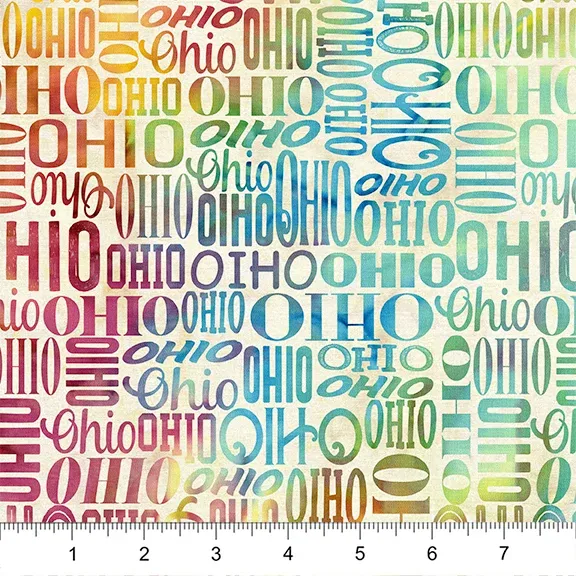 Ohio Words Multi Color