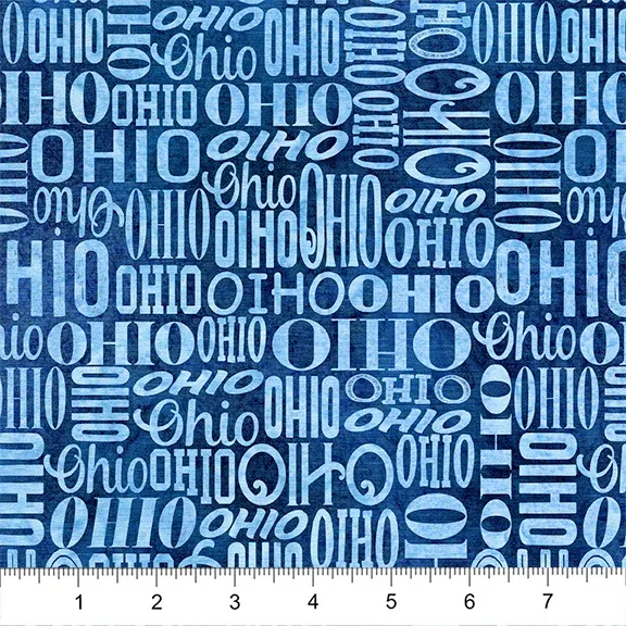 Ohio Words Blue