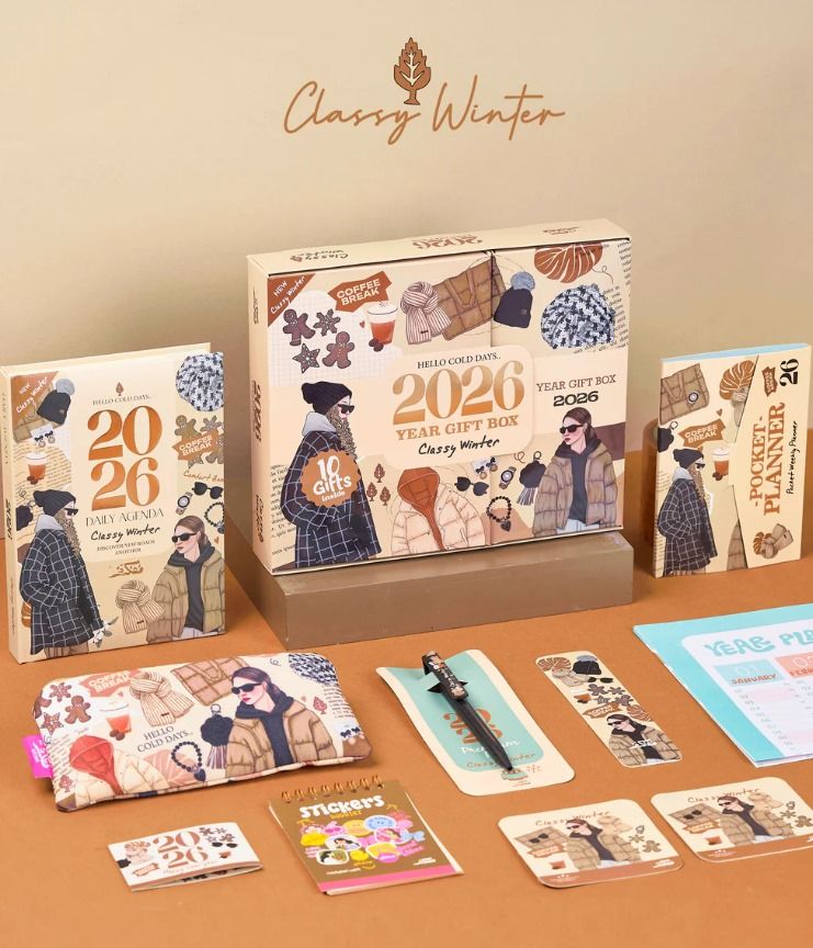 Classy Winter - '2026' Year Planner gift set