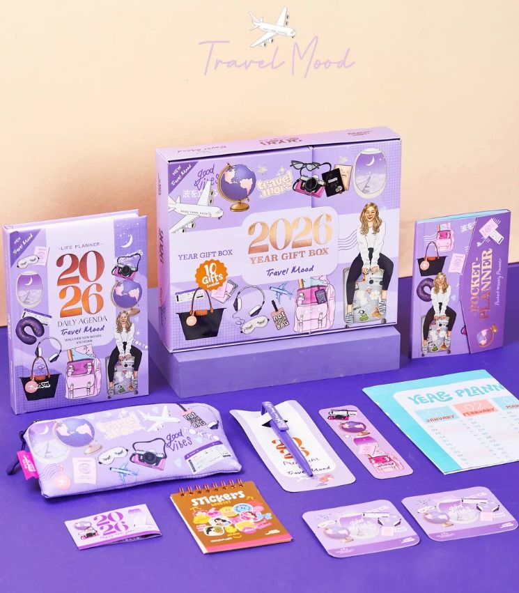 Travel Mood - '2026' Year Planner gift set