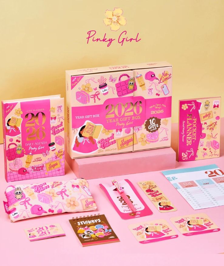 Pinky Girl - '2026' Year Planner gift set