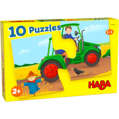 HABA 10 puzzels Op de boerderij