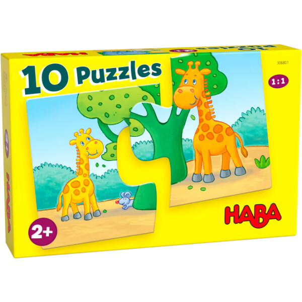 HABA 10 puzzels Wilde dieren
