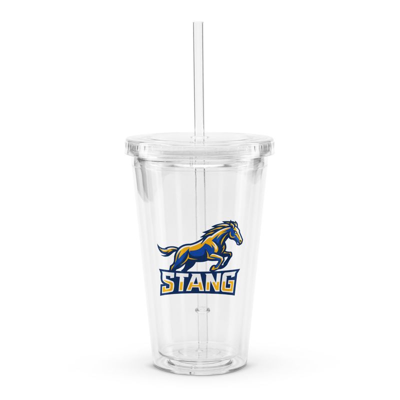 STANG CLEAR PLASTIC TUMBLER 