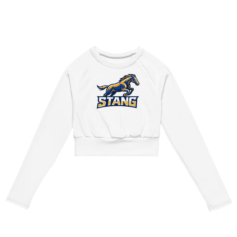 STANG LONG-SLEEVE CROP TOP