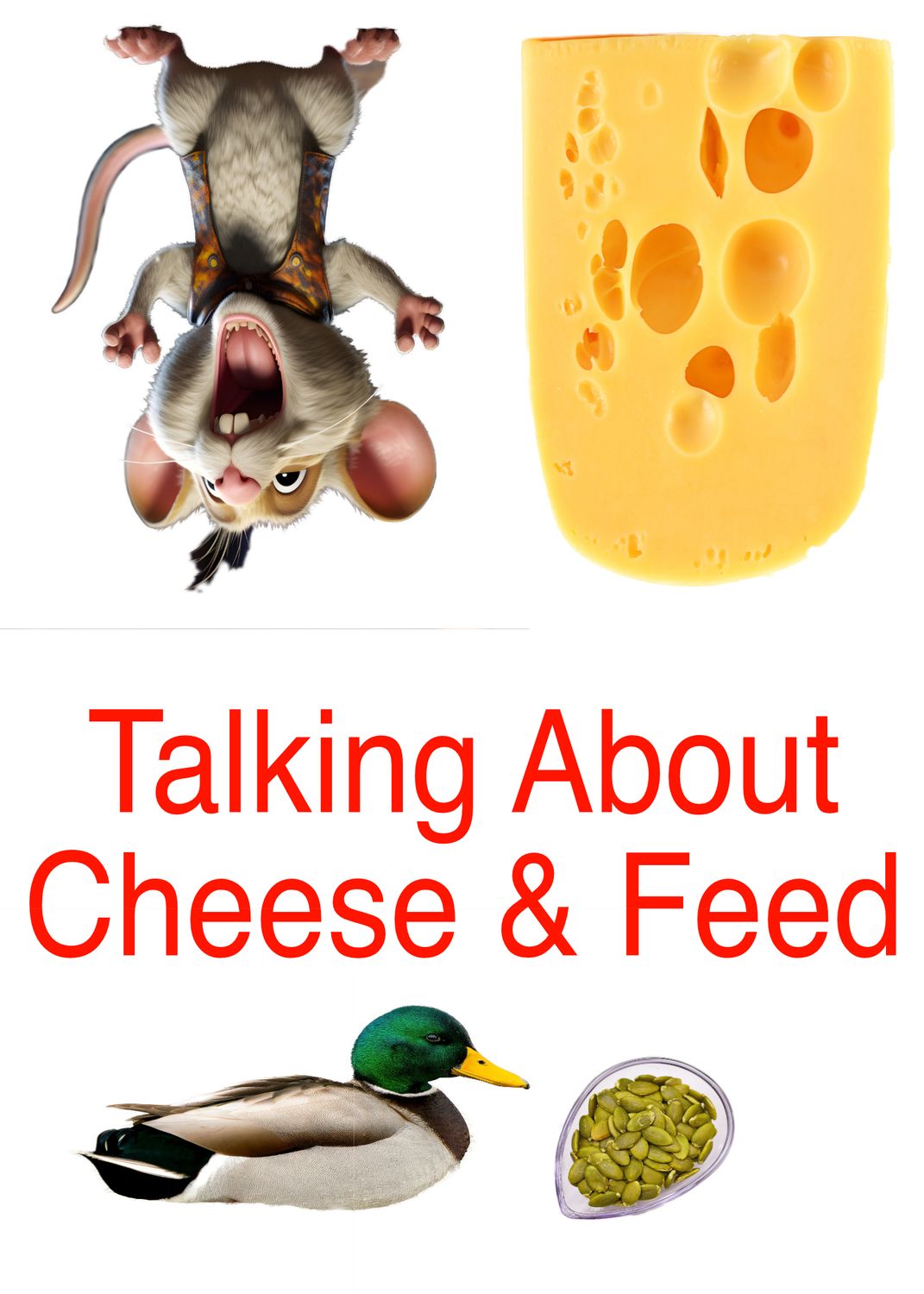 I love cheese, feed, and I love eggs and you!