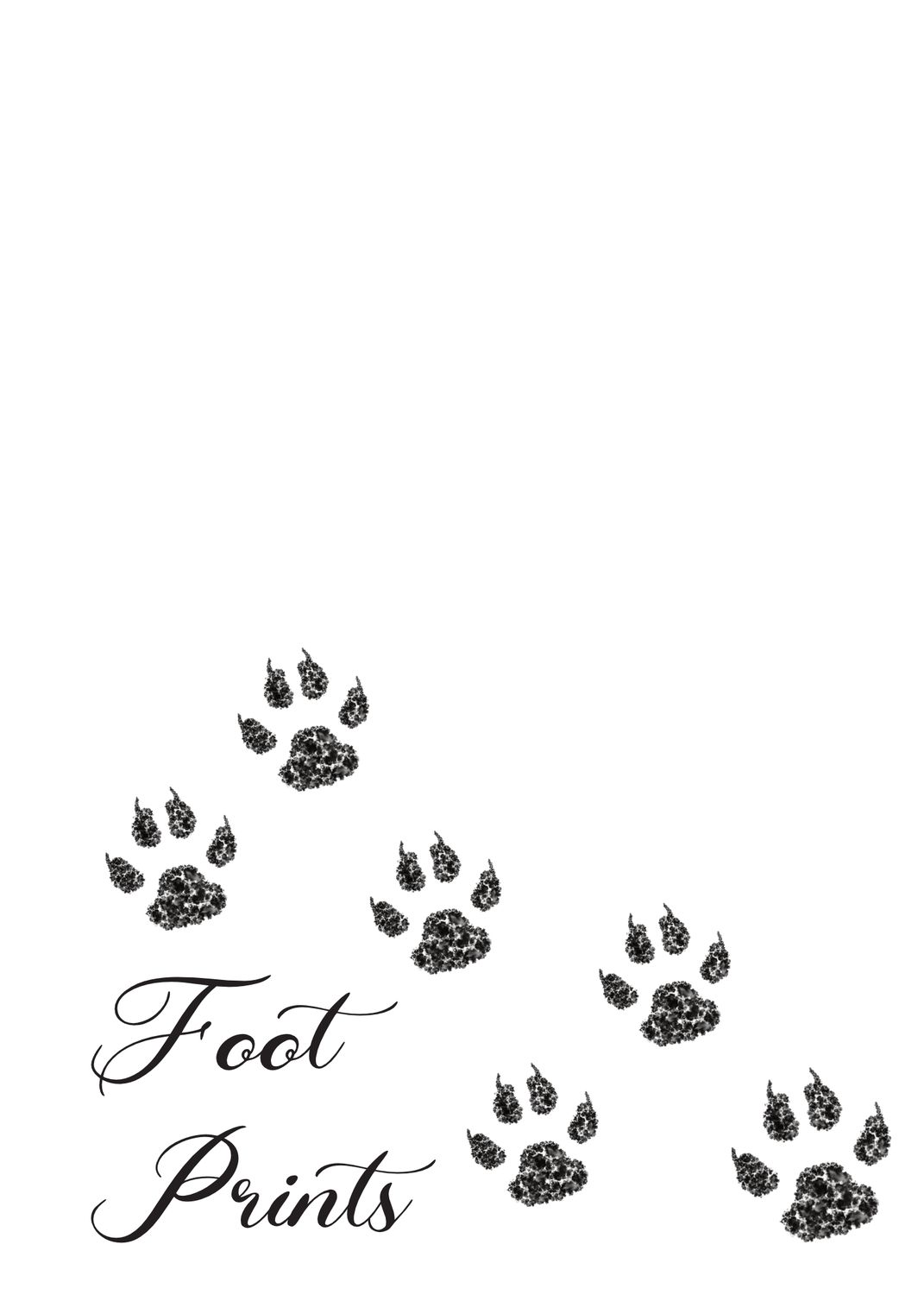 Foot Prints - Follow Your Path Courageously