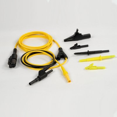 VCMM Yellow Test Probe Lead, Black Probe, and 3 Alligator Clips