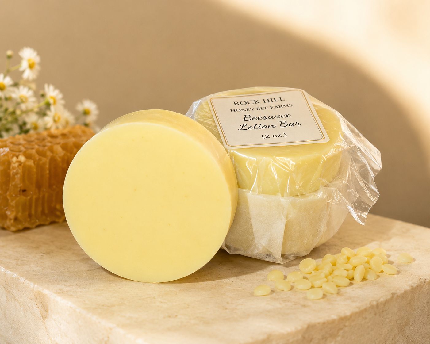 Beeswax lotion bar