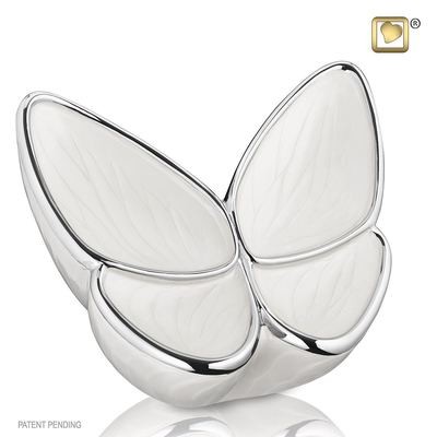 Butterfly Baby Urn in White - Small (Wings of Hope-3 cubic inches)
