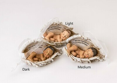 Christmas Ornament (medium skin tone) ORN-BIW-BRN