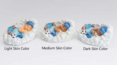 Baby Boy in Cloud Urn (Medium skin tone)  U-CLD-Medium