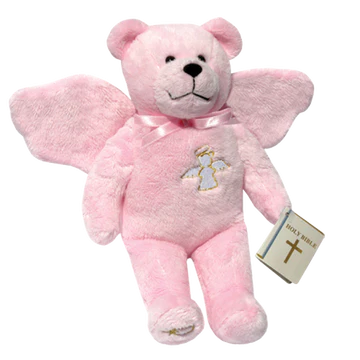 Guardian Angel Plush Bear - Pink or Blue