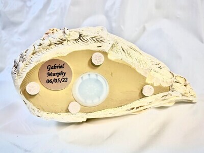 Baby In Angel Wings Urn (White Skin Tone)     U-BIW-WH