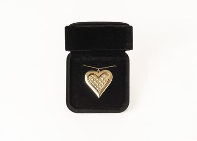 Remembering Heart (two piece set) Gold Tone M-RH-G