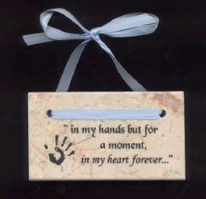 In My Heart Forever Plaque (handprint)     M-IMH-Hand