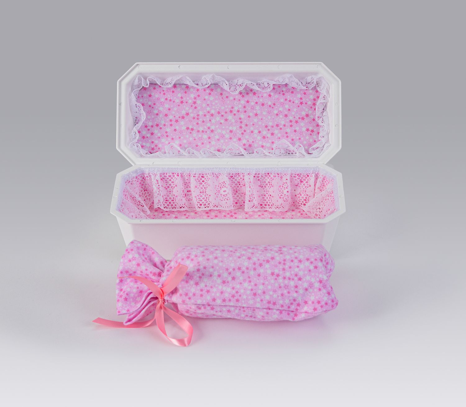 D&amp;C Pink Burial Casket (8 inch interior) C-8-D&amp;C-P