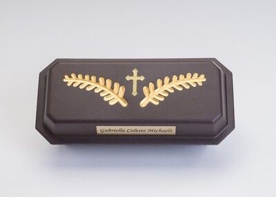D&C Gold Burial Casket (8 inch interior) C-8-D&C-G
