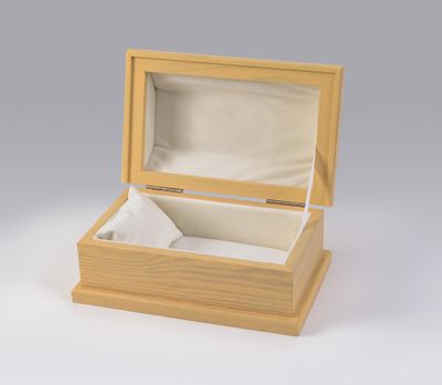 Wood White Ash Stain Casket - 11" interior   C-11-WA