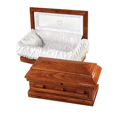 Wood Baby Casket (20 inch interior) C-20-Poly (VAULT NOT INCLUDED)