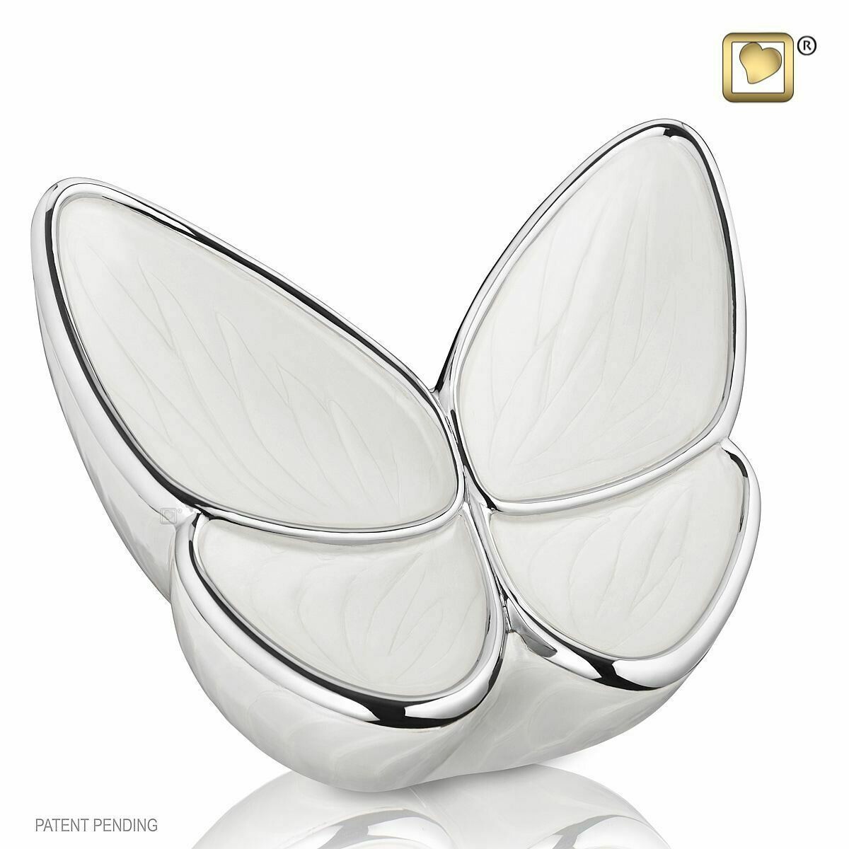 Butterfly Baby Urn in White - Medium (Wings of Hope-22 cubic inches)