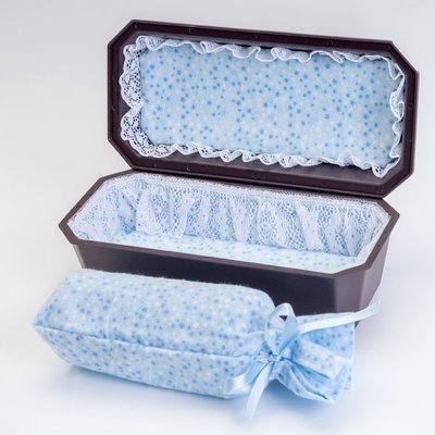 Baby Urn/Vault Combo - Blue Interior  (Capacity: 28 cubic inches)   U-8-2BL