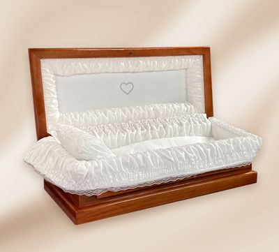 27" Medium TLC Wood Baby Casket and Vault Combo (27 inch interior) C-27-3 Combo