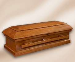 27" Medium TLC Wood Baby Casket  (27 inch interior) C-27-Poly (VAULT NOT INCLUDED)