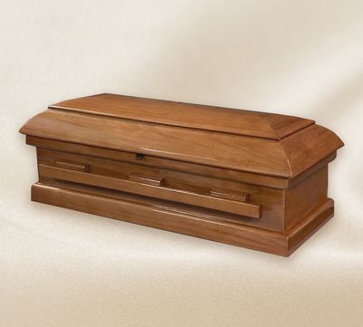 33" Large TLC Wood Baby Casket  (33.5 inch interior) C-33-Poly (VAULT NOT INCLUDED)