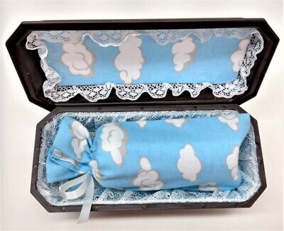 Blue Cloud Burial Miscarriage Casket (8 inch interior)     C-8-2CL