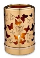 Butterfly Reflections of Love Brass Tealight Urns