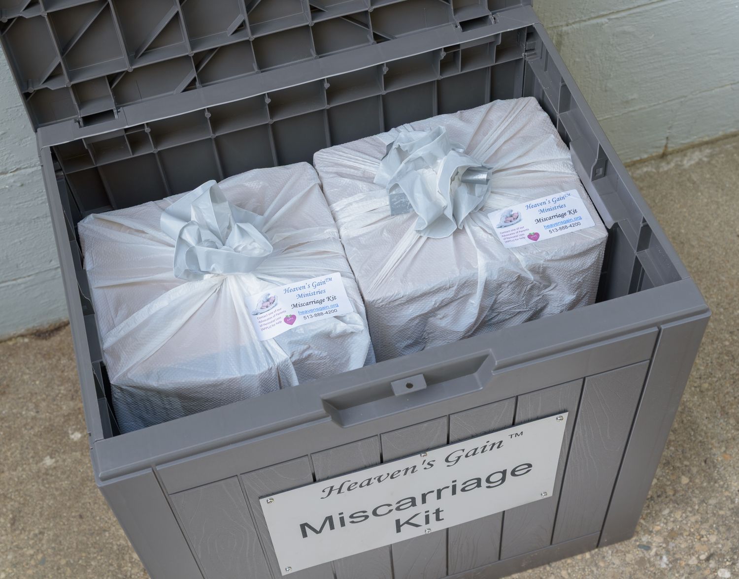 2 Heaven's Gain® Miscarriage Kits Outdoor Box Replacements