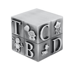 Pewter Baby Block