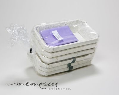 Paper Mache Cremation Caskets - 3 pack Bulk Order - Large - CC-P-3-LG