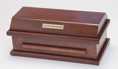 Cherry Preemie Baby Casket (15 inch interior)     C-15-CH