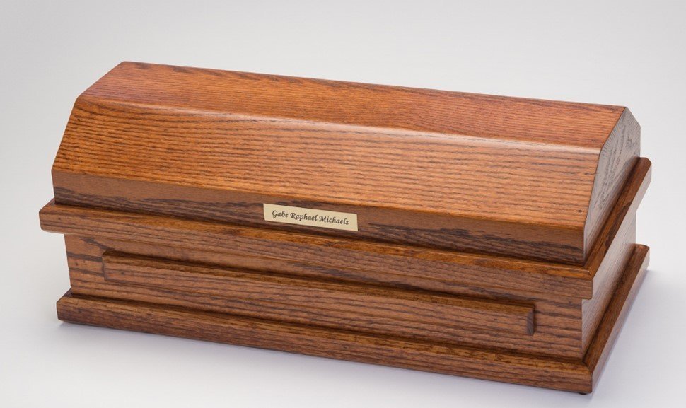Oak Baby Casket (20 inch interior) C-20-Oak