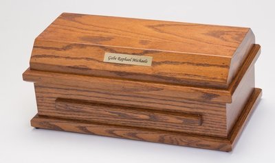 Oak Preemie Baby Casket (15 inch interior)     C-15-Oak